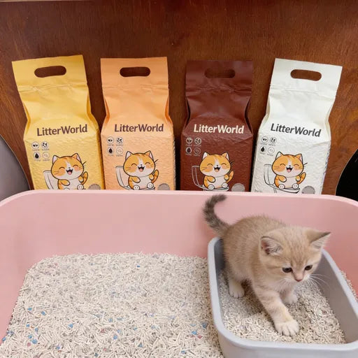 Xelunova® 5-Star Kitty Litter Paradise – Dust-Free Magic Clump Cat Litter | Odor-Vanishing, Non-Tracking, Feline-Approved Bathroom Bliss