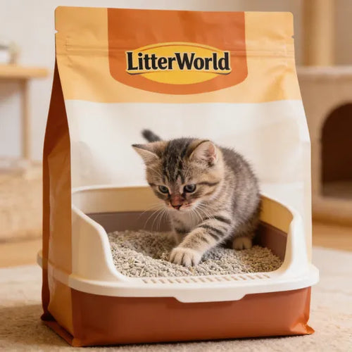 Xelunova® Cloud-Soft Dust-Free Cat Litter | Odor-Eating Elf Powered Kitty Loo – Make Cleanup Your Cat’s Favorite (Yes, Really!)